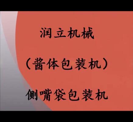 自動醬體包裝機；帶嘴袋包裝機